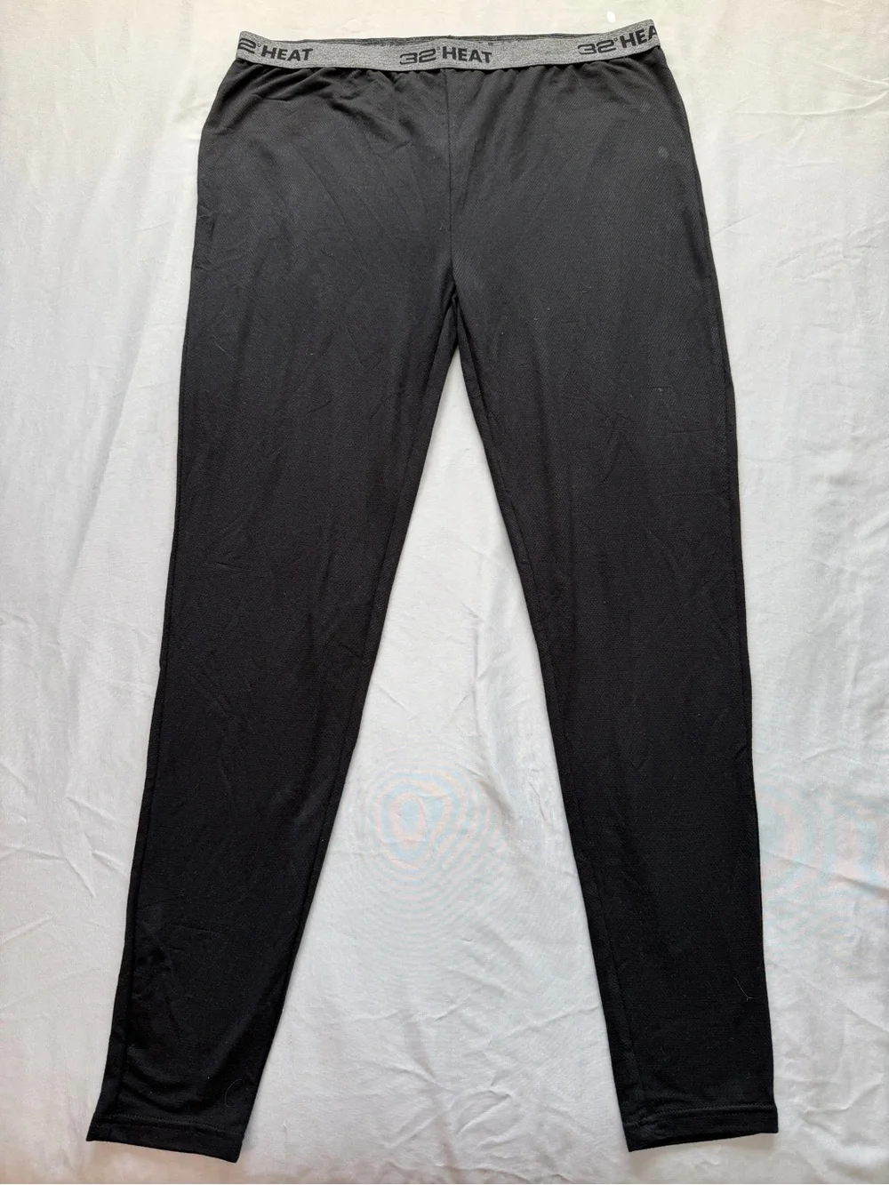 32 Degrees Black Thermal Base-Layer Pants